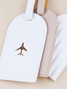 2件/套 情侣婚礼旅行金箔行李牌卡夹行李箱标签姓名标签卡套吊牌吊坠旅行必需品旅行配件旅行背包旅行包行李箱旅行装备返校包学校用品学校配件学校用品