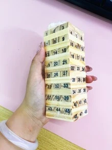 48入組木製數字模型 - 米色 - 查看 9