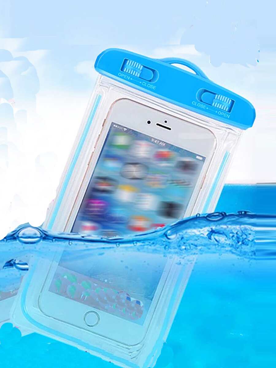 1 件防水手机袋，适用于户外游泳水上乐园漂流手机壳沙滩包巡航必备运动包运动包基本款游泳包游泳者热带海岸氛围沙滩包，适合游泳夏季岛屿度假海滩配件，适合女孩男孩男士女士