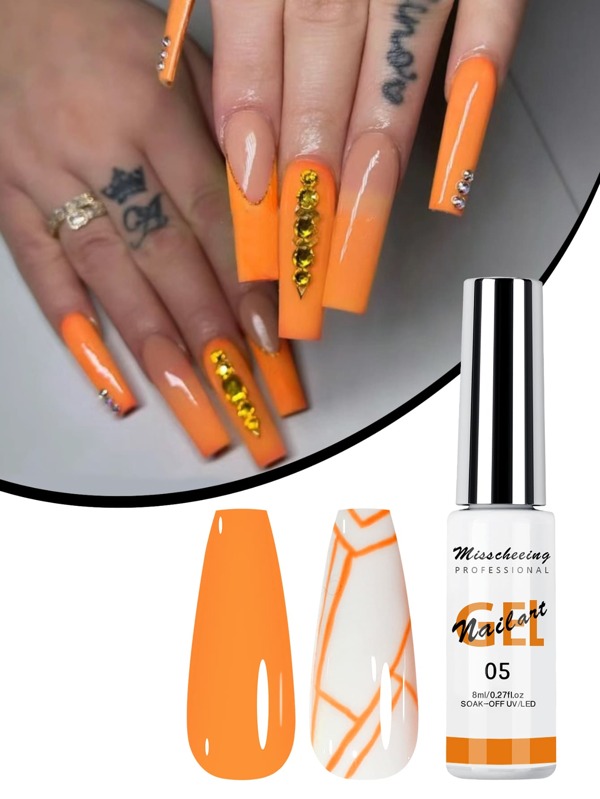 12 Colors Nail Art Line Drawing Gel For 3D Painting, Nails Sculpting