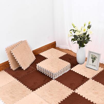 6pcs/set EVA Door Mat, Modern Two Tone Indoor Outdoor Rug For Home