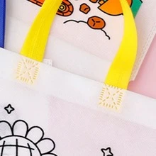 1set Random Pattern PP Gift Bag, Modern Reusable Gift Wrapping Bag For Party - White - View 6
