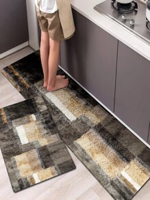 1入組幾何圖案地毯客廳大面積地毯地毯現代家庭客廳裝飾用品可水洗地墊臥室休閒服地毯 - 彩色 - 查看 6