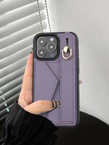 Etui portfelowe z paskiem na nadgarstek i podstawką kompatybilne z 11 Pro Max, 12 Pro Max, 13 Pro Max, 14 Pro Max, 14 Plus, 16e, 15 Pro Max, Galaxy S20 Ultra, S21 Plus, S21 Ultra, S22 Plus, S23/S24/S25 Ultra, Xperia Ace III, Xperia1 V, Xperia5 V, Xperia10 V