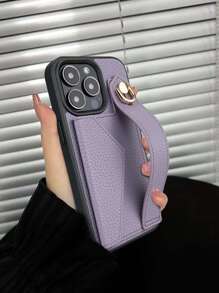 Etui portfelowe z paskiem na nadgarstek i podstawką kompatybilne z 11 Pro Max, 12 Pro Max, 13 Pro Max, 14 Pro Max, 14 Plus, 16e, 15 Pro Max, Galaxy S20 Ultra, S21 Plus, S21 Ultra, S22 Plus, S23/S24/S25 Ultra, Xperia Ace III, Xperia1 V, Xperia5 V, Xperia10 V