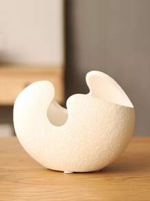 1pc Porcelain Flower Vase, Minimalist Abstract Design Flower Vase For Home,Home Decor,Flower Vase,Centerpiece,Table Decor Gifts Birthday Graduation Back To School Room Decor School Supplies Glass Vase