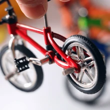 1pc Miniature Mountain Bike Model, Simulation Design Best Gifts Birthday - Red - View 4