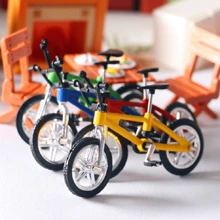 1pc Miniature Mountain Bike Model, Simulation Design Best Gifts Birthday - Red - View 2