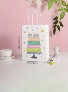 6 cái/bộ túi đựng quà chúc mừng sinh nhật độc đáo - Túi quà sinh nhật Túi quà - Túi giấy quà tặng - Túi đựng quà mẫu giáo hoạt hình cho trẻ em - Nhiều màu - Xem 8