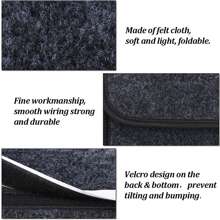 Túi Đựng Đồ Ô Tô Cốp Xe Hộp Sắp Xếp Vải Nỉ Hộp Lưu Trữ Ô Tô Túi Đựng Hàng Hóa Túi Đựng Đồ Nhiều Túi Phụ Kiện Xe Hơi - Xám - Xem 6