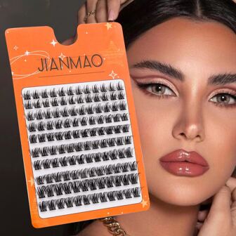 120 件 Lc07 10-16 毫米混合尺寸 10 排大容量塔尖假睫毛，自然浓密，适合拍摄和漫画化妆 DIY 睫毛簇、睫毛簇、单根睫毛、睫毛、假睫毛