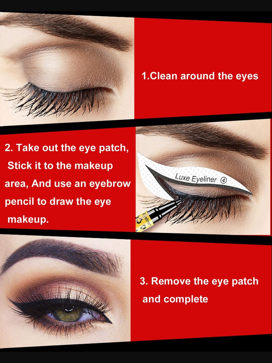 Nine Tail Fox Eye Makeup Stencil Eyeliner Shape Mould Patch SHEIN USA
