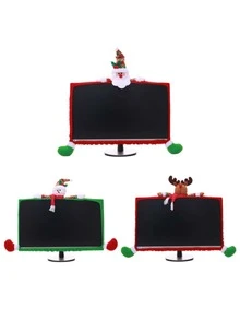 1 Pieza Lindo Decoración De Cubierta De Computadora De Navidad - Multicolor - Ver 4