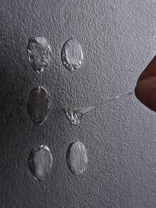 1 pieza fiesta escena Decoración Adorno Accesorio Pegamento para globos doble faz - transparente - Ver 2