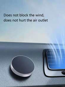 1 giá đỡ điện thoại từ tính trên ô tô bằng hợp kim nhôm - Bạc - Xem 5