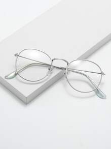 Small Frame Prescription Glasses - Silver - View 1
