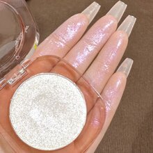 宇宙高光02#水晶石,單色高光具有輕微閃爍感,用於突出和塑造臉部,具有拋光色彩和閃亮多角形光芒效果,新品到貨 - 02 Moonlight - 查看 2