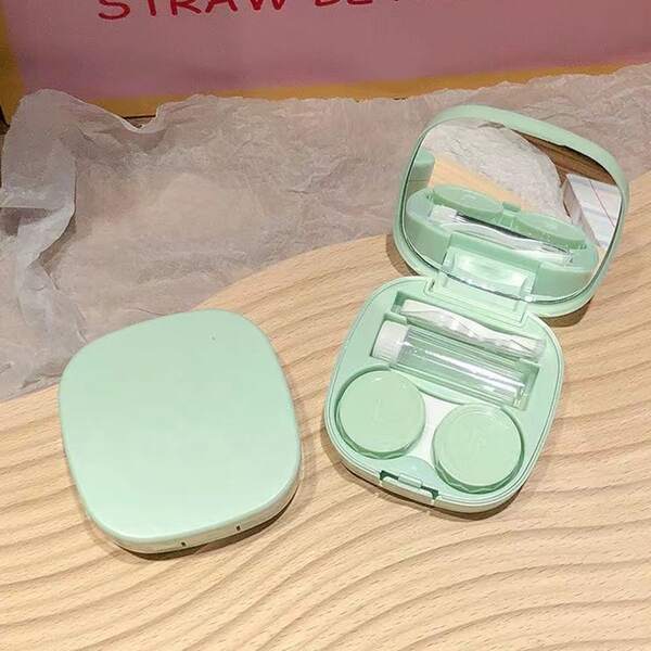 【Black Friday Sale】OOLVS Color Contact Lens Case Set With Mirror, Small