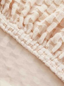 1入組全新加厚彈力天鵝絨防塵床頭保護套，彈力床頭板套 - 米色 - 查看 6