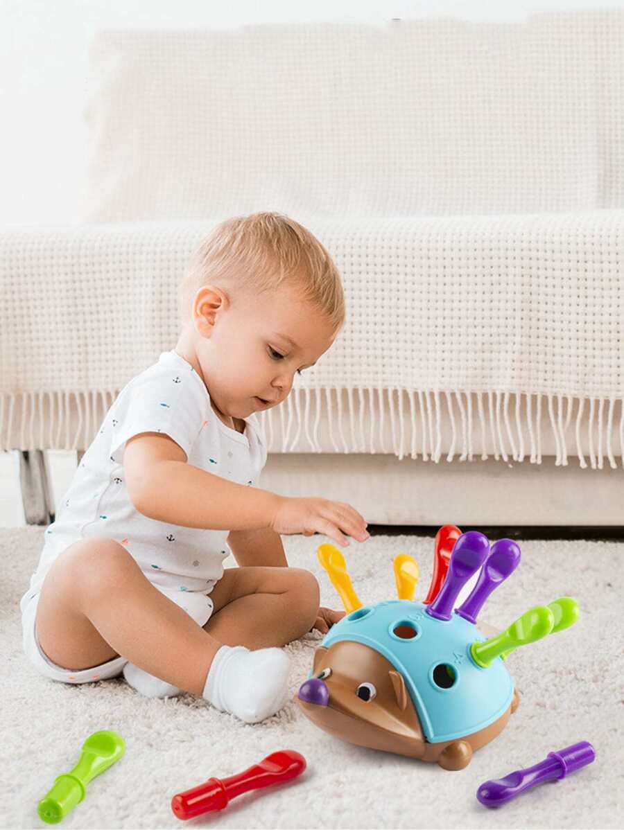 1pc Children's Fine Motor Skills Training Hedgehog Building Toy, Baby's Concentration And Coordination Puzzle Education Toy Kids Toys Educational,Baby Walking Toys,,Game Baby,Baby Sensory Toys,Children Toys - Multicolor - View 1