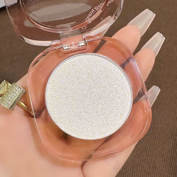 Universe Highlighter Powder 02 Crystal Stone, Monochrome Highlighter Powder With Fine Shimmer
