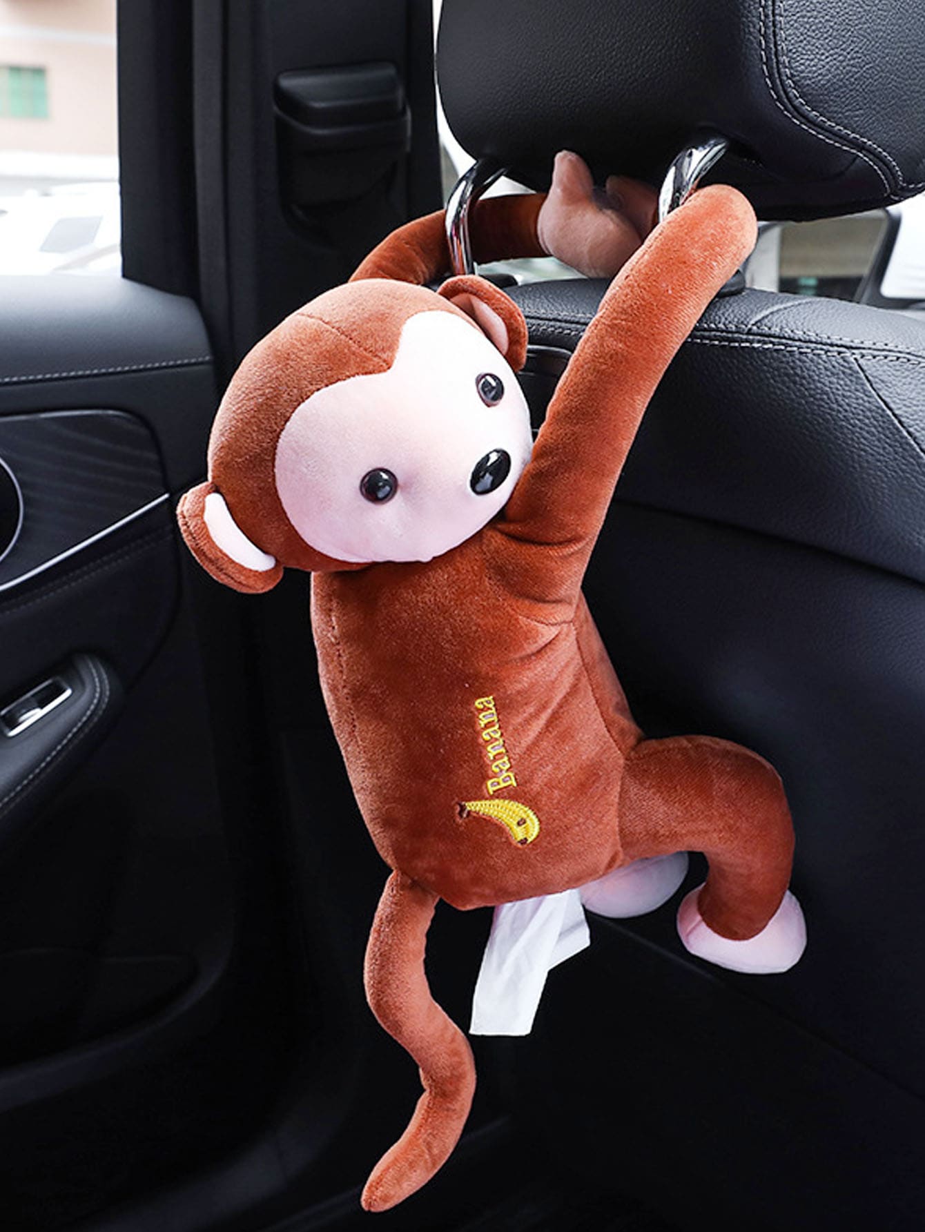 Hộp đựng khăn giấy ô tô - Cà phê nâu - Xem 1