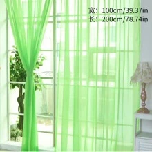 1 pieza color de vidrio Hilo transparente Cortina - Verde - Ver 2