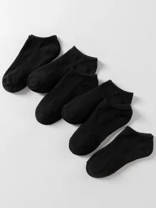 6 Paar Socken mit Damen Einfarbig & atmungsaktiv & Anti-Geruch Modisch Kurz