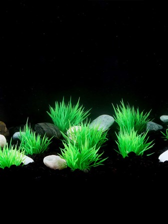5pcs/10pcs Artificial Aquatic Plants, Aquarium Decor Miniature Landscape