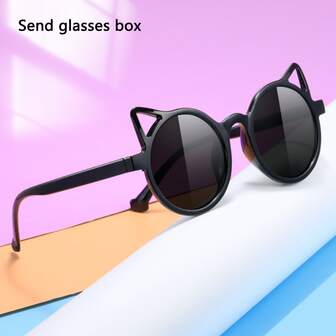 猫耳朵（猫耳馒头）时尚眼镜 可爱宝宝眼镜