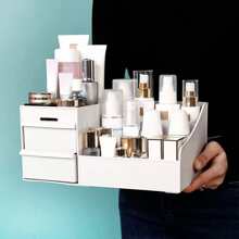 Organize your skin care Routine with this stylish White Drawer Storage Box - White - View 1