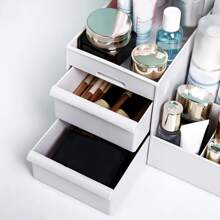 Organize your skin care Routine with this stylish White Drawer Storage Box - White - View 4