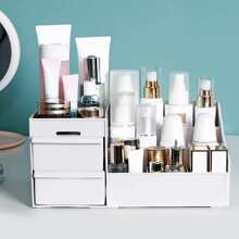 Organize your skin care Routine with this stylish White Drawer Storage Box - White - View 2