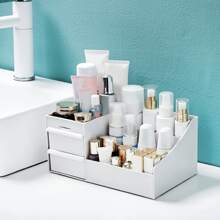 Organize your skin care Routine with this stylish White Drawer Storage Box - White - View 3