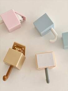 1入組貓鑰匙掛鉤，創意卡通貓掛鉤可愛寵物掛鉤適用於外套圍巾帽子牆壁裝飾最大重量建議1公斤 - 粉色 - 查看 6