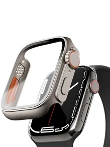 1套手錶金屬網纖薄腰帶 和 1入組屏幕保護膜鋼化膜集成兼容 Apple Watch 保護套 40 毫米 41 毫米 44 毫米 45 毫米，兼容 Apple Watch 系列 Se/8/7/6/5/4 手錶配件 - 彩色 - 查看 5