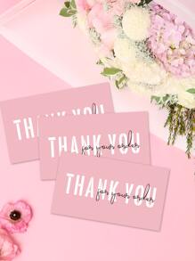 50 张精美感谢卡，适用于感恩节、商务、婴儿送礼会、婚礼、小型企业、毕业典礼、新娘送礼会、返校 - 淺粉色 - 查看 4