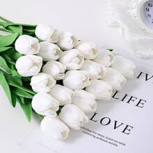 10pcs/set White Tulip Flowers - White - View 5