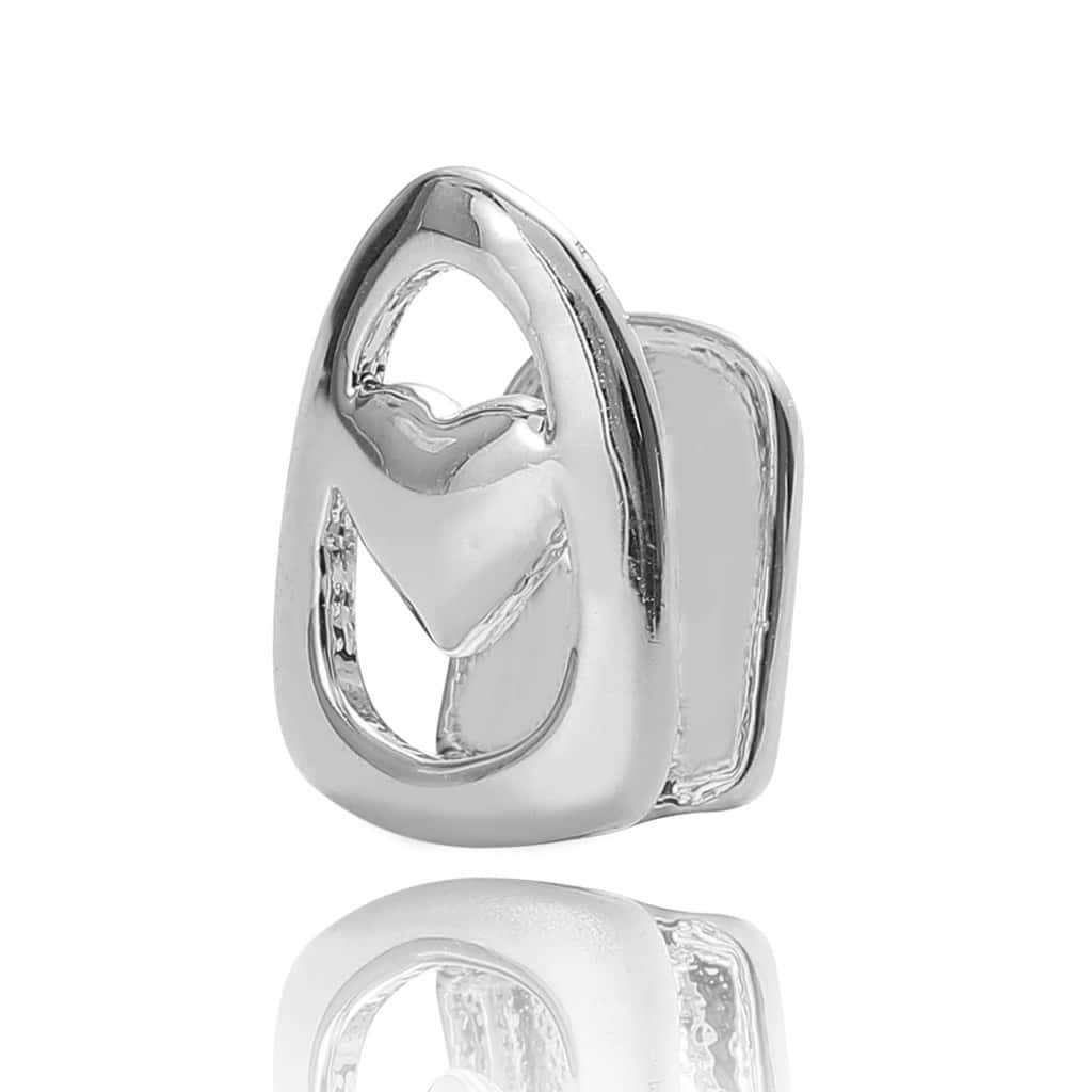 European and American hip-hop braces hollow love single gold braces teeth grills rapper hip-hop jewelry