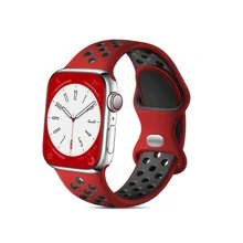 St.siabe 防水柔软硅胶透气运动表带替换表带兼容 Apple Watch 38 毫米 40 毫米 41 毫米 45 毫米 44 毫米 42 毫米 49 毫米，男女皆宜，兼容 Apple Watch Ultra/SE/Series 1-10 - 彩色 - 查看 1