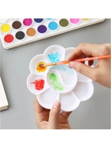 10入組中國畫藝術水彩調色板、水粉、水粉顏料、兒童繪畫托盤供幼兒繪畫