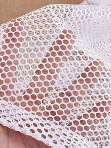 1 chiếc Túi giặt dạng lưới có dây rút dùng cho tiệm giặt du lịch và máy giặt để giặt Quần áo mỏng như đồ lót, được thiết kế để lọc quần áo, vừa vặn với áo sơ mi, vớ, vớ và đồ lót, 19,6 * 23,6 inch - trắng - Xem 2