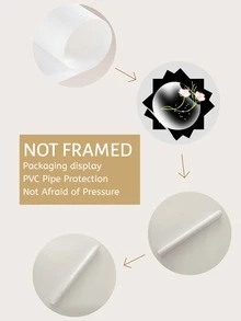 3入組/套化學纖維繪畫,現代花朵圖案家庭裝飾牆壁藝術繪畫 - 彩色 - 查看 7