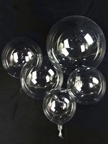 10 piezas Globo Bobo de PVC de 18 pulgadas, globo Bobo transparente romántico para decoración de escena de fiesta de cumpleaños - transparente - Ver 9