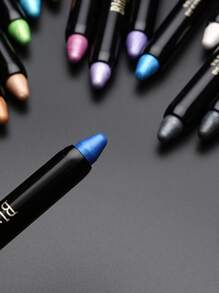 1入組防水珠光閃光筆/鉛筆棒 15 色持久閃光眼影和眼線工具眼線棒眼睛化妝工具