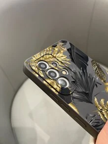 Leaf Pattern Phone Case - Multicolor - View 3