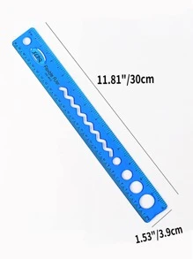 Regla Plegable De 4 Uds. De 30cm De Longitud, Regla Suave De Medición Multifuncional, Regla Recta - Multicolor - Ver 7