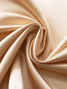 1入組緞面條紋質感紋理百搭薄舒服織物UV抵抗金色窗戶窗簾 - 金色 - 查看 2