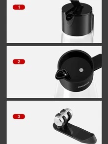 1pc Glass Oil Bottle, Modern Oil Bottle For Kitchen - White - View 4