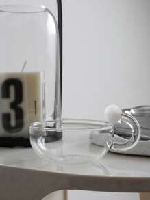 1 Miếng Kính trong suốt Cúp Với Retro Đen & Trắng Thiết kế , Phong cách tối giản - trắng - Xem 2
